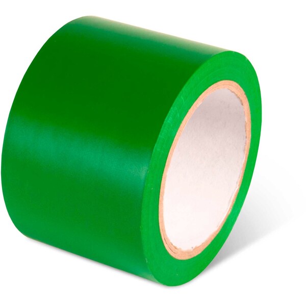 Global Industrial Floor Marking Tape Vinyl Green, 2 in W x 108 ft L 670651GN - main